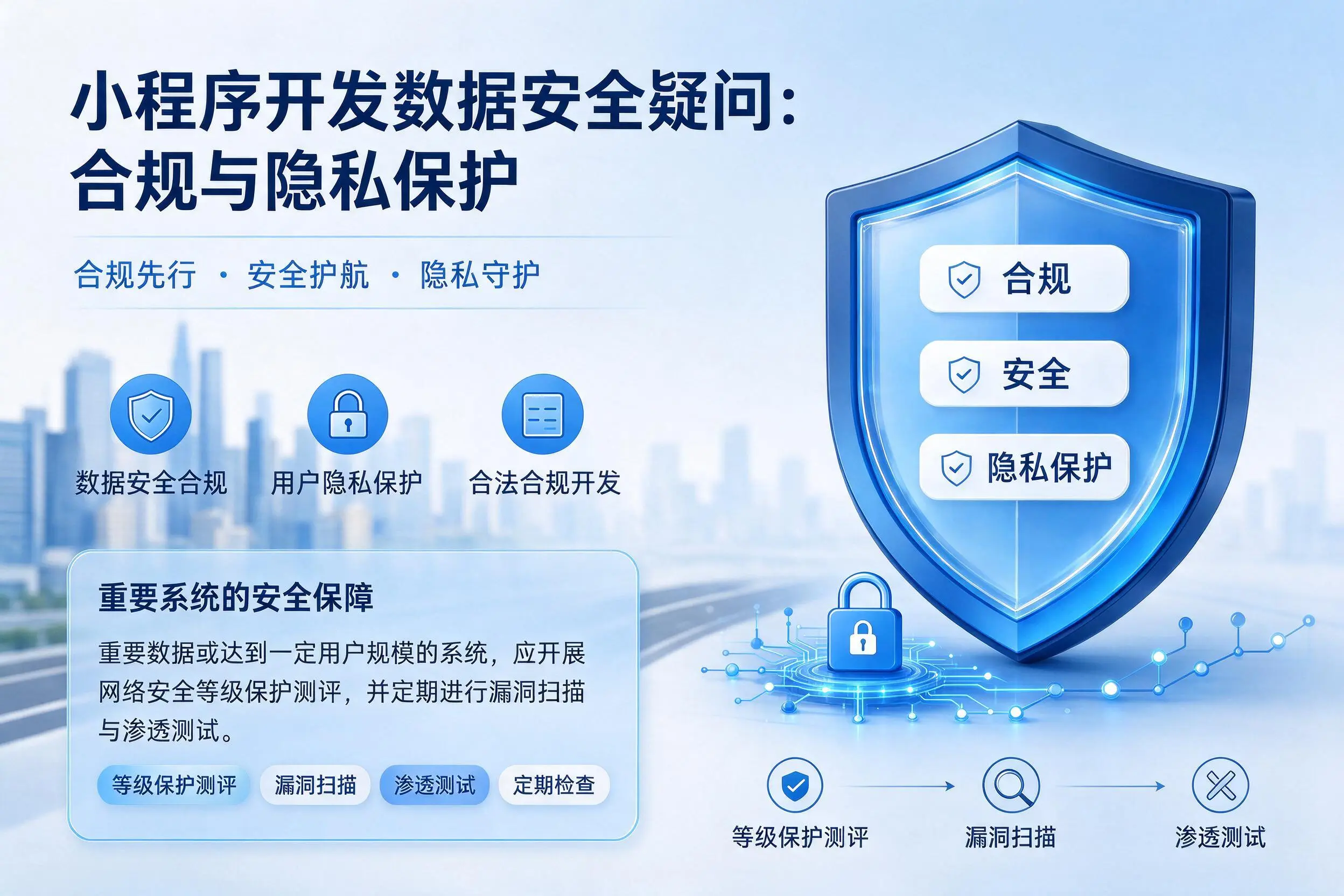琼海小程序开发数据安全疑问：合规与隐私保护